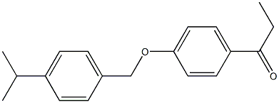 1-(4-{[4-(propan-2-yl)phenyl]methoxy}phenyl)propan-1-one Structure