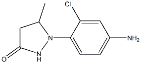 1-(4-amino-2-chlorophenyl)-5-methylpyrazolidin-3-one 구조식 이미지