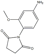 1-(4-amino-2-methoxyphenyl)pyrrolidine-2,5-dione Structure