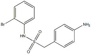 1-(4-aminophenyl)-N-(2-bromophenyl)methanesulfonamide 구조식 이미지