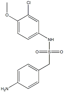 1-(4-aminophenyl)-N-(3-chloro-4-methoxyphenyl)methanesulfonamide Structure