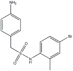 1-(4-aminophenyl)-N-(4-bromo-2-methylphenyl)methanesulfonamide Structure