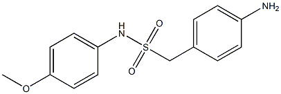 1-(4-aminophenyl)-N-(4-methoxyphenyl)methanesulfonamide 구조식 이미지