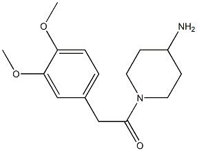 1-(4-aminopiperidin-1-yl)-2-(3,4-dimethoxyphenyl)ethan-1-one 구조식 이미지