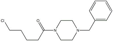 1-(4-benzylpiperazin-1-yl)-5-chloropentan-1-one Structure