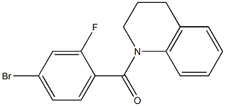 1-(4-bromo-2-fluorobenzoyl)-1,2,3,4-tetrahydroquinoline 구조식 이미지