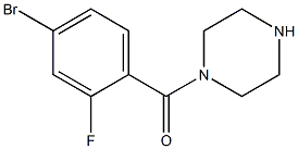 1-(4-bromo-2-fluorobenzoyl)piperazine 구조식 이미지