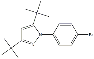 1-(4-bromophenyl)-3,5-di-tert-butyl-1H-pyrazole 구조식 이미지