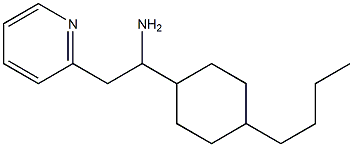 1-(4-butylcyclohexyl)-2-(pyridin-2-yl)ethan-1-amine 구조식 이미지