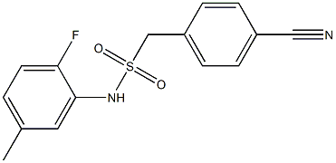 1-(4-cyanophenyl)-N-(2-fluoro-5-methylphenyl)methanesulfonamide Structure