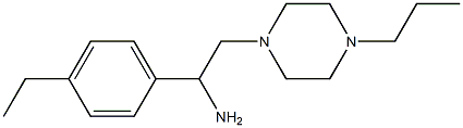 1-(4-ethylphenyl)-2-(4-propylpiperazin-1-yl)ethan-1-amine 구조식 이미지