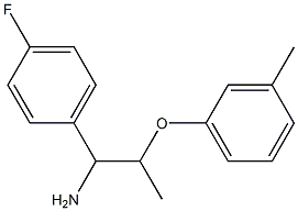1-(4-fluorophenyl)-2-(3-methylphenoxy)propan-1-amine Structure