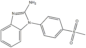 1-(4-methanesulfonylphenyl)-1H-1,3-benzodiazol-2-amine Structure