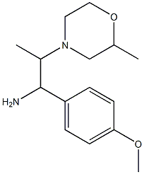 1-(4-methoxyphenyl)-2-(2-methylmorpholin-4-yl)propan-1-amine 구조식 이미지