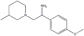 1-(4-methoxyphenyl)-2-(3-methylpiperidin-1-yl)ethanamine Structure