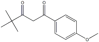 1-(4-methoxyphenyl)-4,4-dimethylpentane-1,3-dione 구조식 이미지