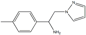 1-(4-methylphenyl)-2-(1H-pyrazol-1-yl)ethanamine Structure