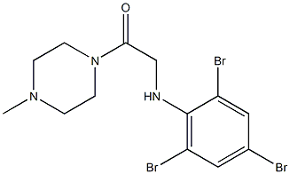 1-(4-methylpiperazin-1-yl)-2-[(2,4,6-tribromophenyl)amino]ethan-1-one Structure