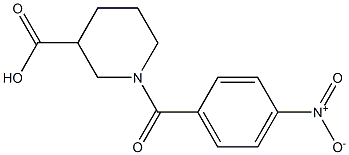 1-(4-nitrobenzoyl)piperidine-3-carboxylic acid Structure