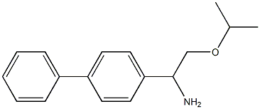 1-(4-phenylphenyl)-2-(propan-2-yloxy)ethan-1-amine 구조식 이미지