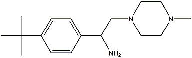 1-(4-tert-butylphenyl)-2-(4-methylpiperazin-1-yl)ethanamine 구조식 이미지