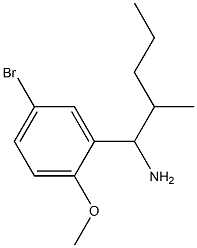 1-(5-bromo-2-methoxyphenyl)-2-methylpentan-1-amine Structure