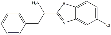 1-(5-chloro-1,3-benzothiazol-2-yl)-2-phenylethan-1-amine 구조식 이미지