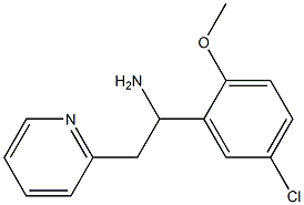 1-(5-chloro-2-methoxyphenyl)-2-(pyridin-2-yl)ethan-1-amine Structure