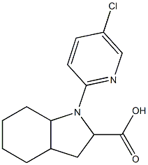 1-(5-chloropyridin-2-yl)octahydro-1H-indole-2-carboxylic acid Structure