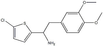 1-(5-chlorothiophen-2-yl)-2-(3,4-dimethoxyphenyl)ethan-1-amine 구조식 이미지