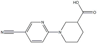 1-(5-cyanopyridin-2-yl)piperidine-3-carboxylic acid 구조식 이미지