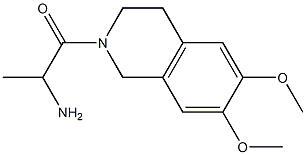 1-(6,7-dimethoxy-3,4-dihydroisoquinolin-2(1H)-yl)-1-oxopropan-2-amine 구조식 이미지