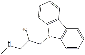 1-(9H-carbazol-9-yl)-3-(methylamino)propan-2-ol 구조식 이미지