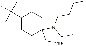 1-(aminomethyl)-N-butyl-4-tert-butyl-N-ethylcyclohexan-1-amine Structure