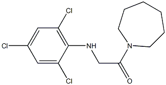 1-(azepan-1-yl)-2-[(2,4,6-trichlorophenyl)amino]ethan-1-one 구조식 이미지