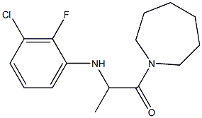 1-(azepan-1-yl)-2-[(3-chloro-2-fluorophenyl)amino]propan-1-one 구조식 이미지