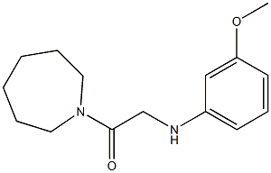 1-(azepan-1-yl)-2-[(3-methoxyphenyl)amino]ethan-1-one 구조식 이미지