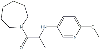 1-(azepan-1-yl)-2-[(6-methoxypyridin-3-yl)amino]propan-1-one Structure