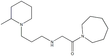 1-(azepan-1-yl)-2-{[3-(2-methylpiperidin-1-yl)propyl]amino}ethan-1-one Structure