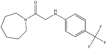 1-(azepan-1-yl)-2-{[4-(trifluoromethyl)phenyl]amino}ethan-1-one 구조식 이미지