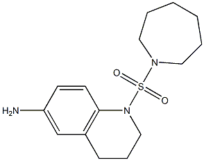 1-(azepane-1-sulfonyl)-1,2,3,4-tetrahydroquinolin-6-amine 구조식 이미지