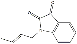 1-(but-2-en-1-yl)-2,3-dihydro-1H-indole-2,3-dione Structure