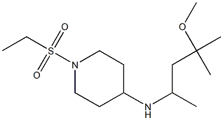 1-(ethanesulfonyl)-N-(4-methoxy-4-methylpentan-2-yl)piperidin-4-amine 구조식 이미지