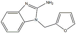 1-(furan-2-ylmethyl)-1H-1,3-benzodiazol-2-amine 구조식 이미지