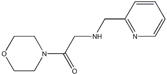 1-(morpholin-4-yl)-2-[(pyridin-2-ylmethyl)amino]ethan-1-one 구조식 이미지