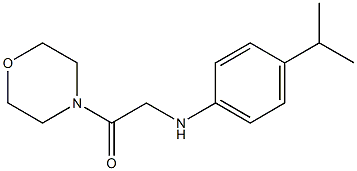 1-(morpholin-4-yl)-2-{[4-(propan-2-yl)phenyl]amino}ethan-1-one Structure