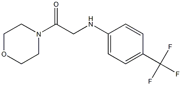 1-(morpholin-4-yl)-2-{[4-(trifluoromethyl)phenyl]amino}ethan-1-one Structure