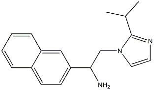 1-(naphthalen-2-yl)-2-[2-(propan-2-yl)-1H-imidazol-1-yl]ethan-1-amine Structure