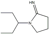 1-(pentan-3-yl)pyrrolidin-2-imine Structure