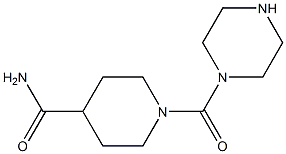 1-(piperazin-1-ylcarbonyl)piperidine-4-carboxamide Structure
